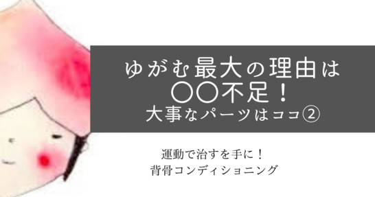 なぜ骨はズレるの？歪んでしまう最大の理由は〇〇不足！②脊柱起立筋 